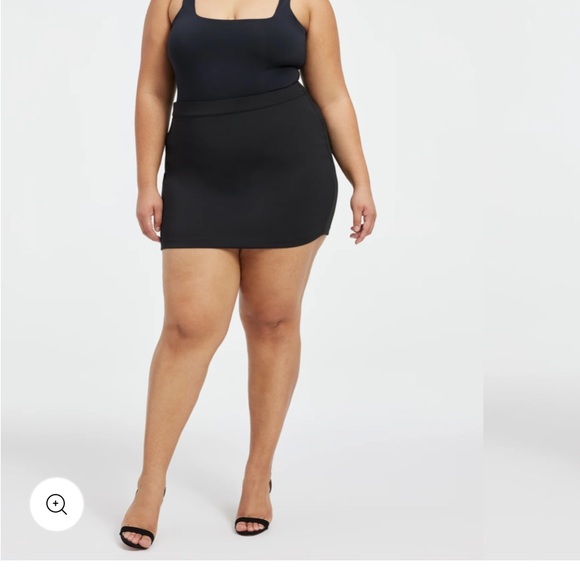 “Good American” brown (coco) scuba mini skirt; size 4/27; NWT - Picture 11 of 16